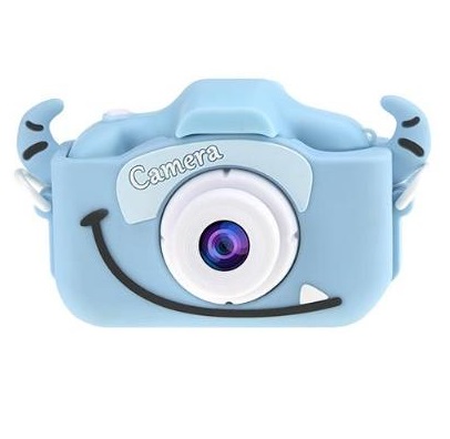 Детская цифровая камера Q1 Children's Fun Camera Ox Horn голубая