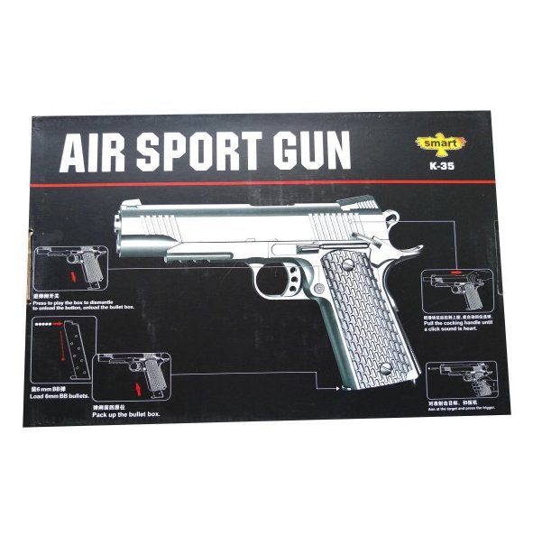Металлический пистолет для страйкбола Air Soft Gun K35