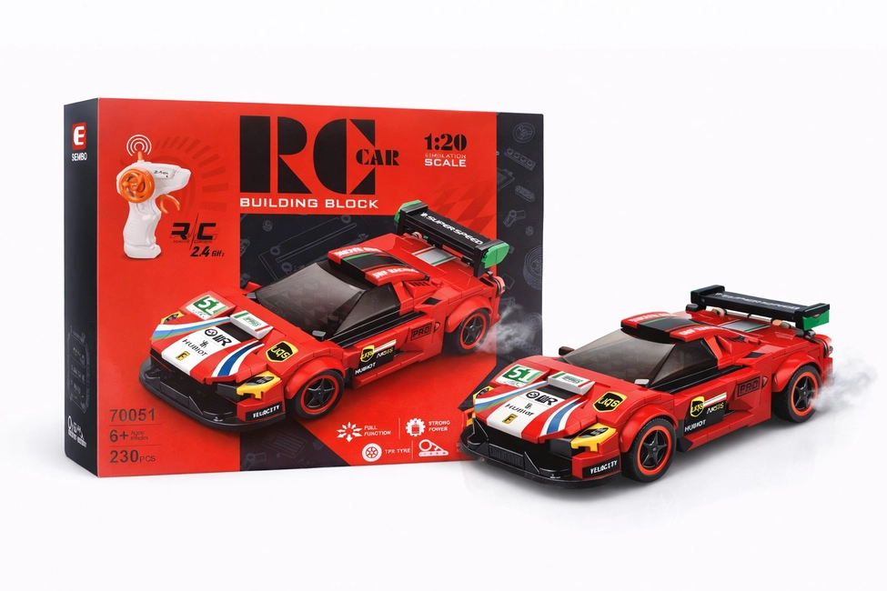 Конструктор с пультом управления racing car 70051 230pcs