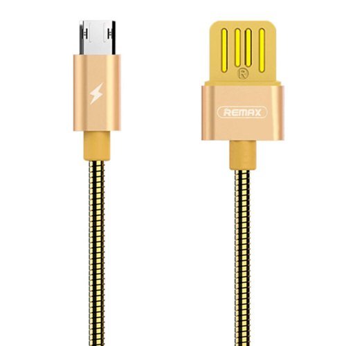 Кабель Remax Tinned RC-080m USB - micro USB, золотой