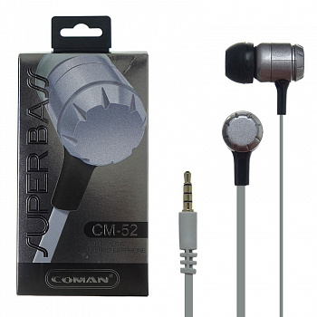 Наушники-вкладыши Coman CM-52 Grey