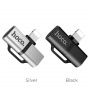 Переходник Hoco LS20, Apple Lightning, черный