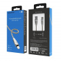 Кабель Borofone BU3, lightning, 1.2 м, серебристый