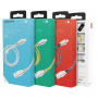 Кабель Borofone BU2, lightning, 1.2 м, черный