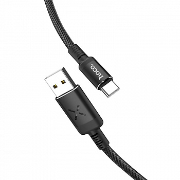 Кабель Hoco U63 Spirit, USB - USB Type-C, 1.2 м, черный