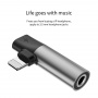 Переходник Baseus L43 CALL43-S1, Apple Lightning - mini jack 3.5 mm