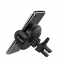 Автомобильный держатель HOCO CA35 Lite, с беспроводной зарядкой, черный, на воздуховод+клей, кабель