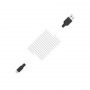Кабель Hoco X21 Silicone SB - micro USB, 1 м черно-белый