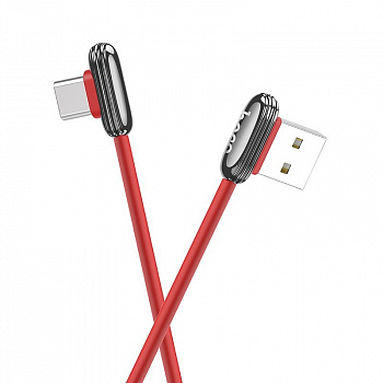 Кабель Hoco U60 Soul, USB - USB Type-C, 1.2 м, красный