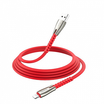 Кабель Hoco U58, lightning, 1.2 м, красный