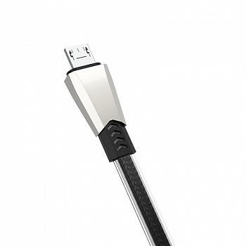Кабель Borofone BU2 ZincJet USB - micro USB, 1.2 м черный
