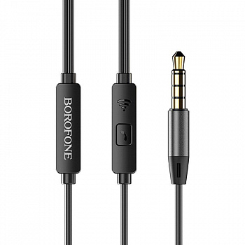 Наушники-вкладыши с микрофоном  Borofone BM29 Black