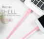 Кабель Remax Shell RC-040i, lightning, 1 м, розовый