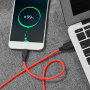 Кабель Hoco X21 Silicone, USB - USB Type-C, 1 м, красный