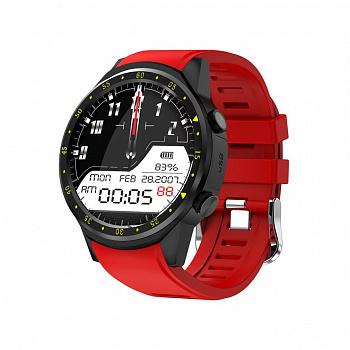 Смарт часы Smart Watch с GPS и измерением давления F1 красный