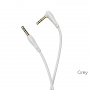 Аудио-кабель HOCO UPA14 AUX, 3.5 AUX - Jack 3,5, 1 м, серый