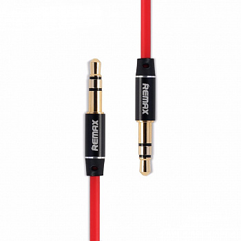 Кабель Remax L200 1m, 3.5 AUX mini jack 3.5 mm, красный 2 м