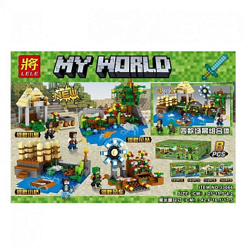 Конструктор Майнкрафт My World Крестьяне 4 в 1
