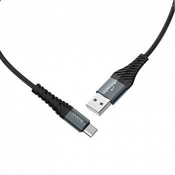 Кабель Hoco X38, USB - USB Type-C, 1 м, черный