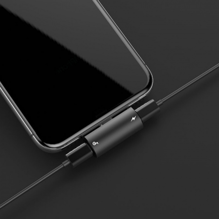 Адаптер Baseus CAL46-01 для iPhone, для зарядки и прослушивания музыки