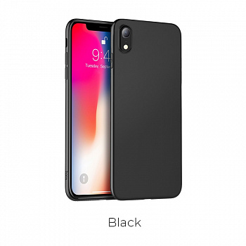 Чехол HOCO TPU Fascination Series для iPhone XR черный, 0,8 мм