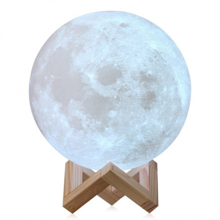 Ночник-светильник с пультом 3D Moon Light 12 см