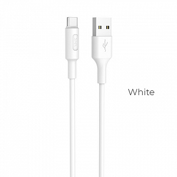 Кабель Hoco X25 Soarer, USB - USB Type-C, 1 м, белый