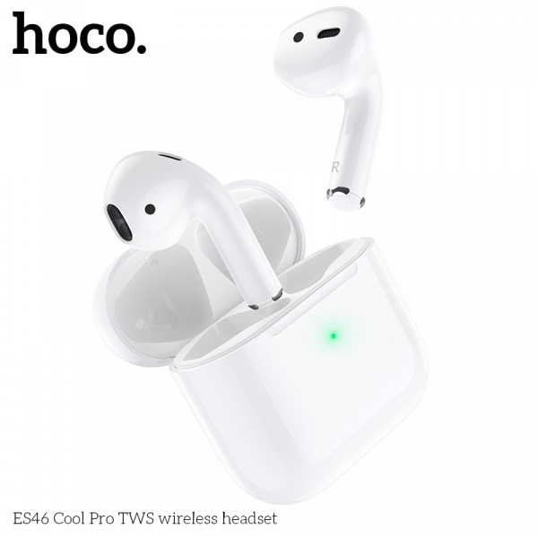 Беспроводные наушники HOCO ES46 Cool Pro, Bluetooth, 200 мАч, Белый