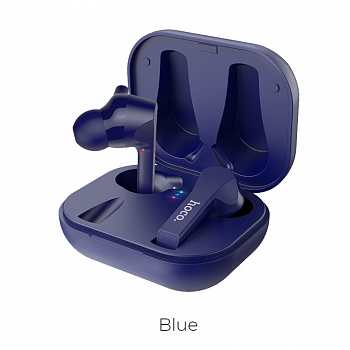 Беспроводные наушники HOCO ES34 Pleasure, Bluetooth, 400 мАч, синий, сенсорная функция, вызов Siri