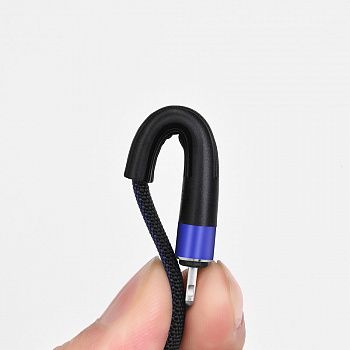Кабель Hoco U39, lightning, 1.2 м, черно-синий