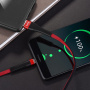 Кабель Hoco U39 Slender, USB - USB Type-C, 1.2 м, черно-красный