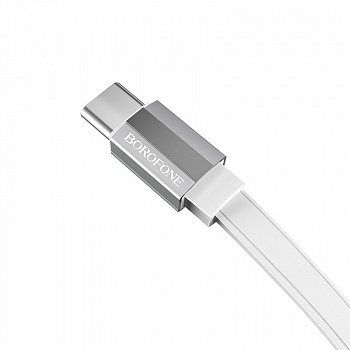Кабель Borofone BU8 Glory, USB - USB Type-C, 1.2 м, белый