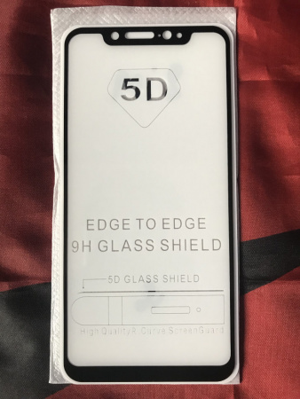 Защитное стекло Full Glue для Xiaomi Mi 8, черный