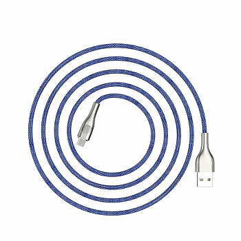 Кабель Hoco U59 Enlightenment, USB - USB Type-C, 1.2 м, cиний