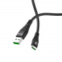 Кабель hoco U53, USB - USB Type-C, 1.2 м, черный