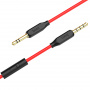 Кабель Hoco UPA12, 3.5 AUX mini jack 3.5 mm, 1 м, черный