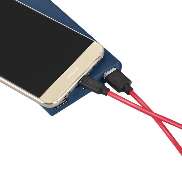 Кабель Hoco X11 5A Rapid, USB - USB Type-C, 1.2 м, бело-красный