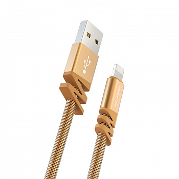 Кабель Borofone BX6 JoyCord, lightning, 1 м, золотой