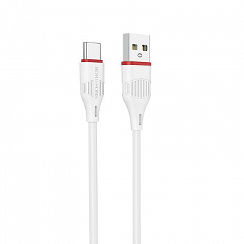 Кабель Borofone BX17, USB - USB Type-C, 1 м, белый