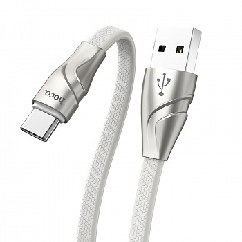 Кабель Hoco U57, USB - USB Type-C, 1.2 м, белый
