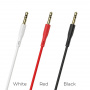 Кабель Borofone BL1 Audiolink, 3.5 AUX mini jack 3.5 mm, белый