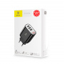 Сетевое зарядное устройство Baseus CCALL-BH01, 3 USB, 3.4А, черный