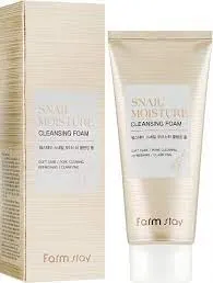 Пенка для умывания с муцином улитки Farmstay Snail Moisture Cleansing Foam