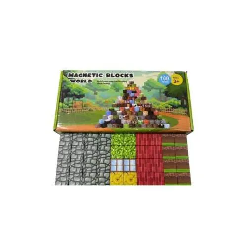 Магнитный конструктор Magnetic Blocks World 100 деталей