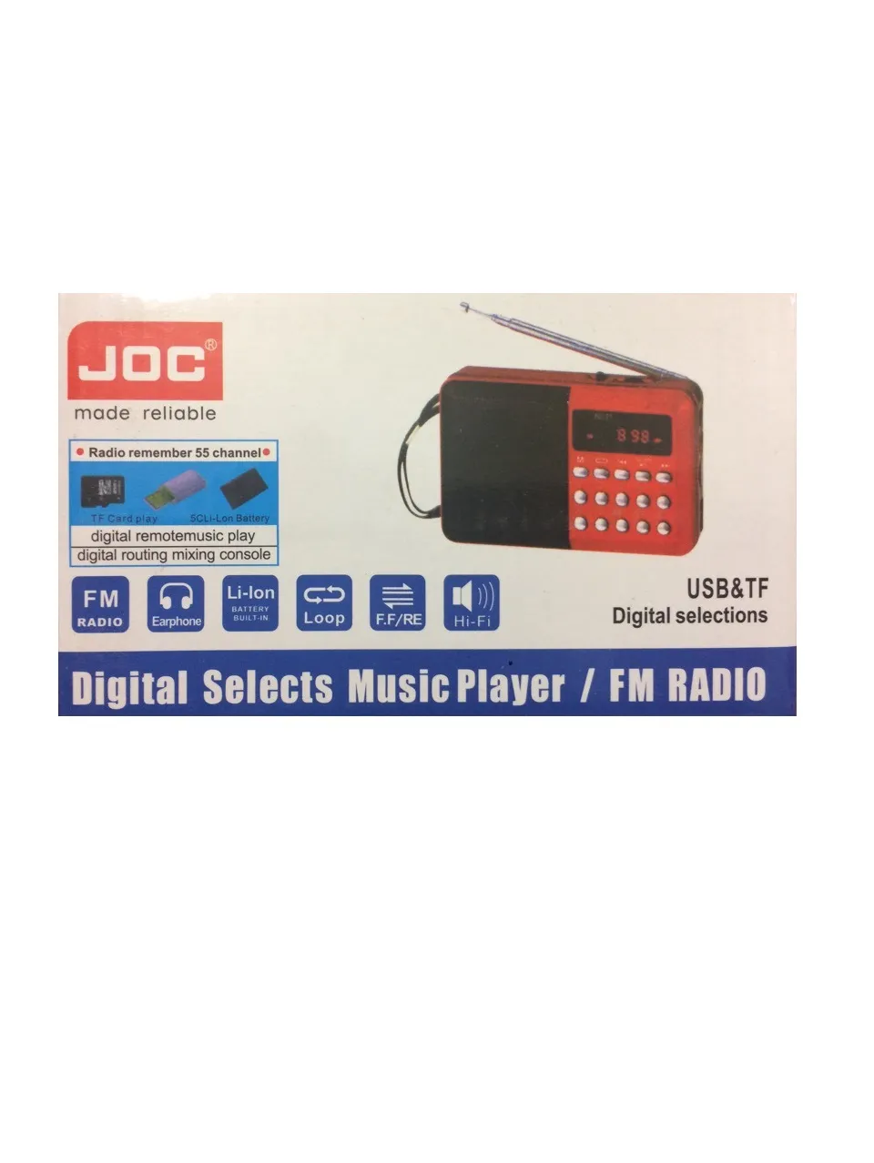Портативная колонка с FM-тюнером  Joc