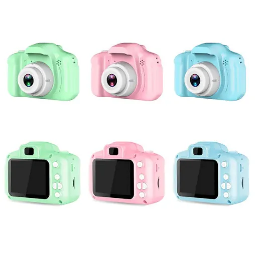 Детский цифровой фотоаппарат X2 Cartoon Digital Camera бирюзовый