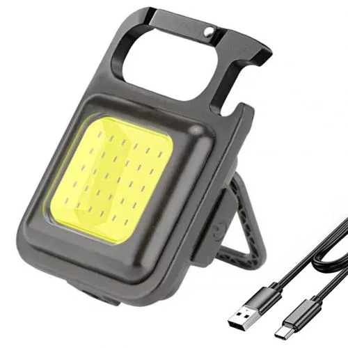 Светодиодный фонарь-открывалка COB Rechargeable Keychain Light