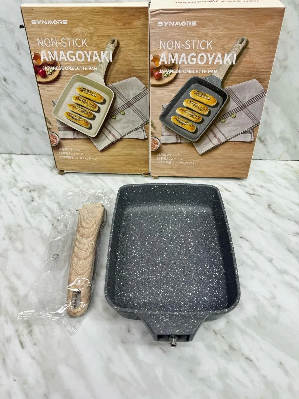 Сковорода SyNmore TAMAGOYAKI с керамическим покрытием и съемной ручкой