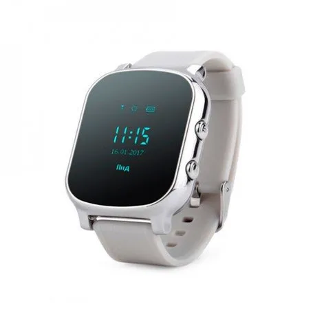 Часы с трекером Smart GPS Watch T58 серебро
