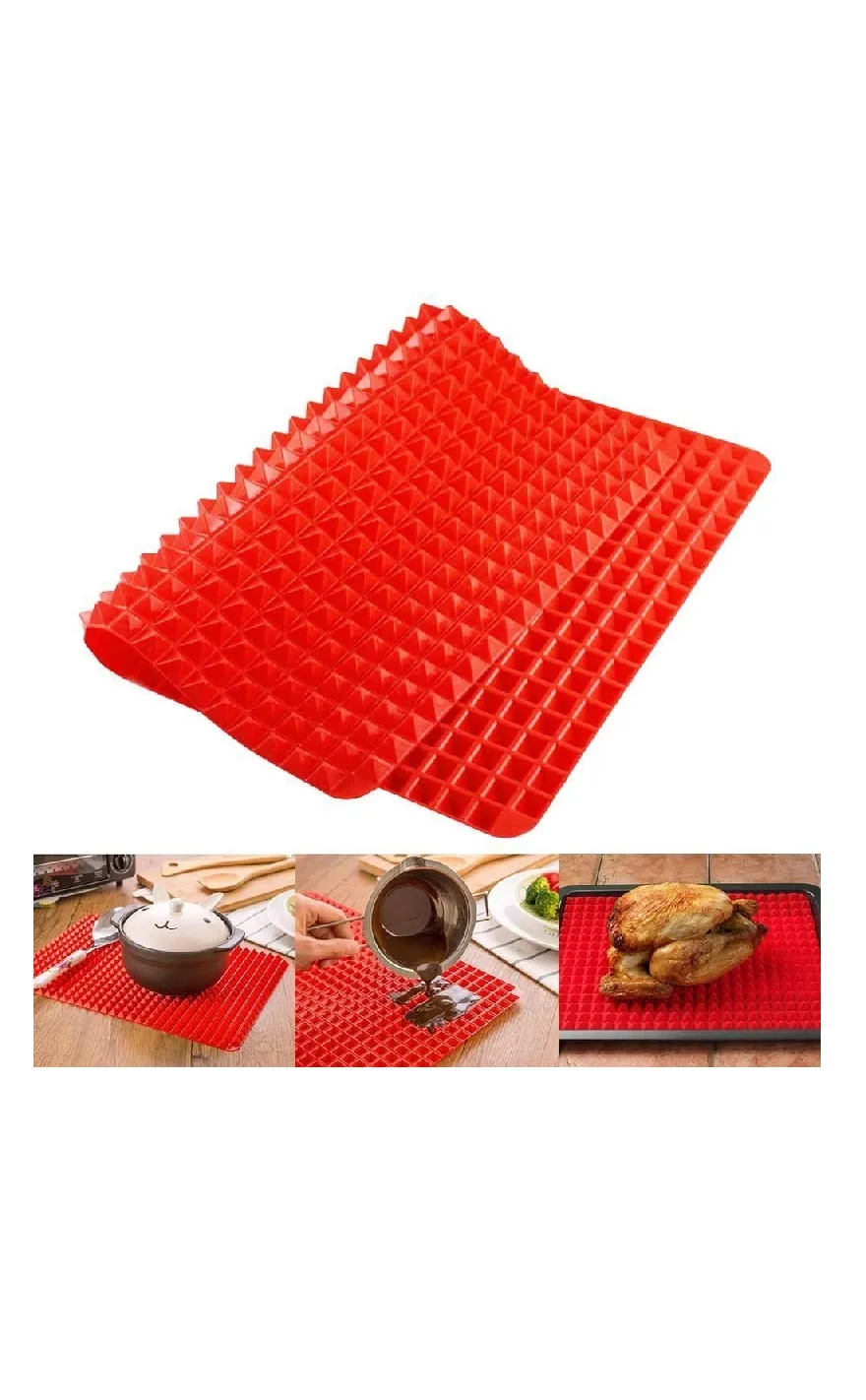 Силиконовый коврик для запекания Pyramid pan